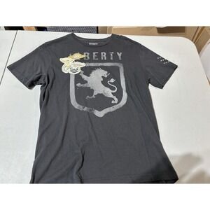 Vtg Y2K L Express Lion Liberty Gray T Shirt